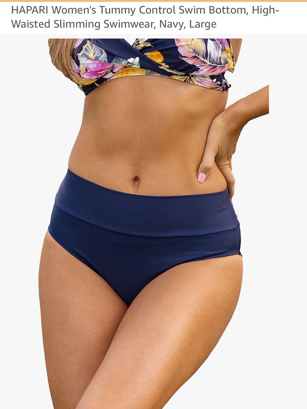 Hapari Periwinkle Fold-Over Bikini Bottom